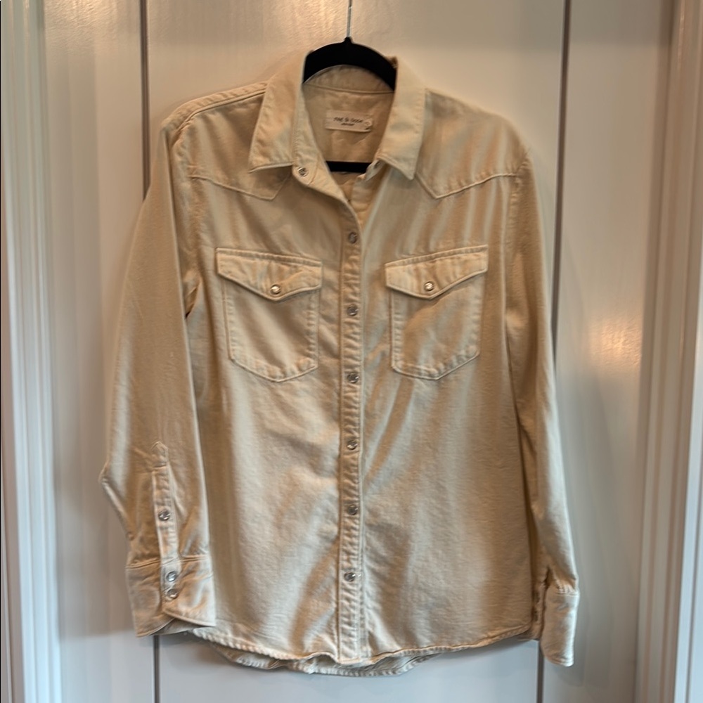 Cream Button-Up Shirt